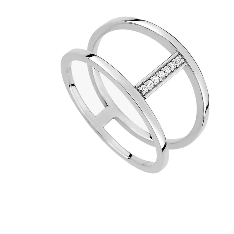Bague femme - Oxyde de zirconium - Argent 925