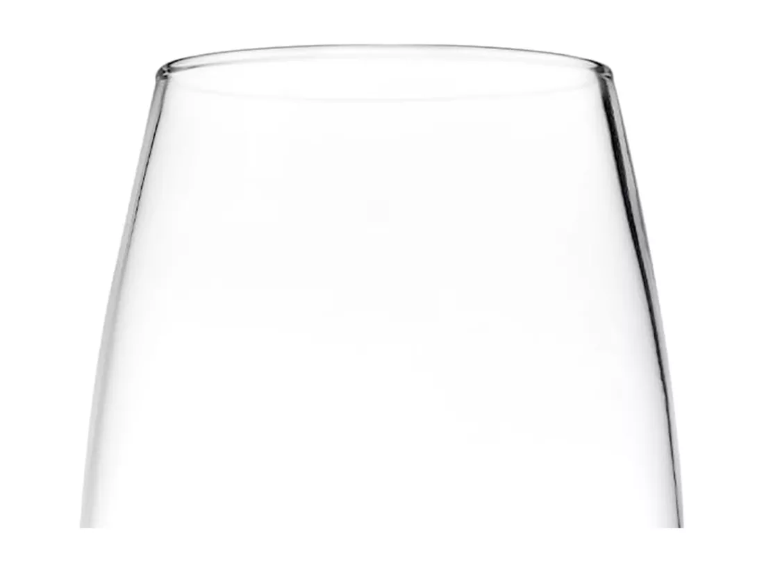 WELL HOME - Vase courbé en verre transparent Ø11x26cm - accessoire décoration maison