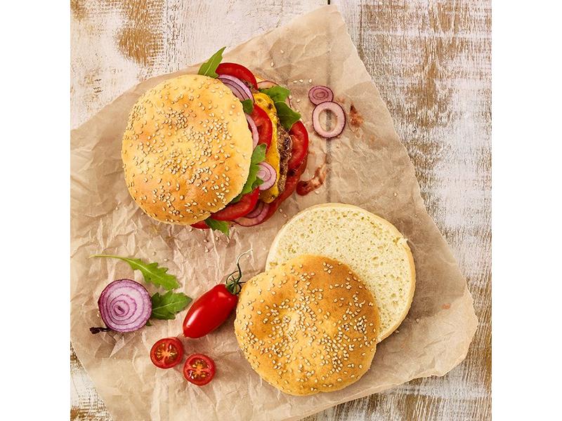 RBV Birkmann Brot-Backform Burger 4 Mulden Burger Brötchenblech