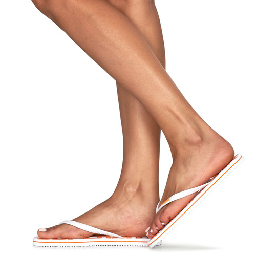 Superdry - VINTAGE VEGAN FLIP FLOP - Orange/Blanc