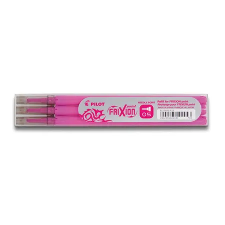 Pilot Tintenroller Set Frixion Point Ersatzmine, pink 3 Stück