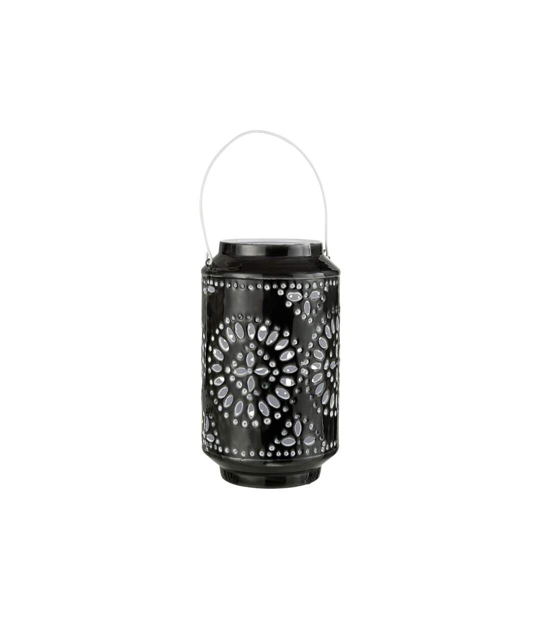 Paris Prix - Lanterne Cylindrique Métal sévilla 43cm Noir