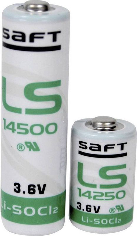 Saft - LS14500 - AA Batterij - 3.6V - 2600 mAh - Li-SOCl2