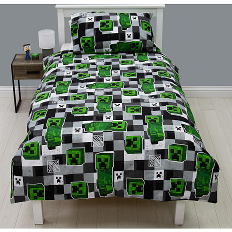 Minecraft Sengetøj - grøn