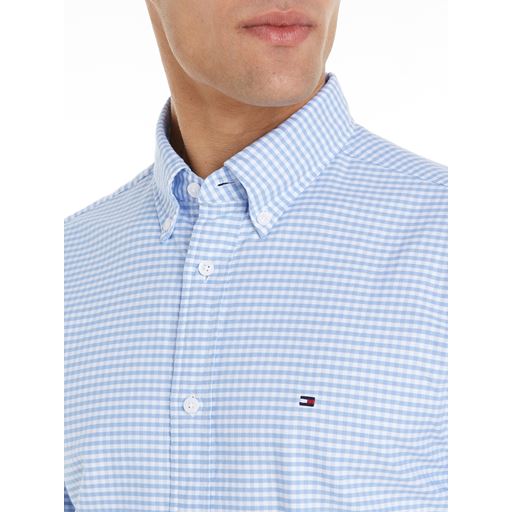 Tommy Hilfiger Heritage Oxford Gingham Skjorte, Cloudy Blue/Check, XXL