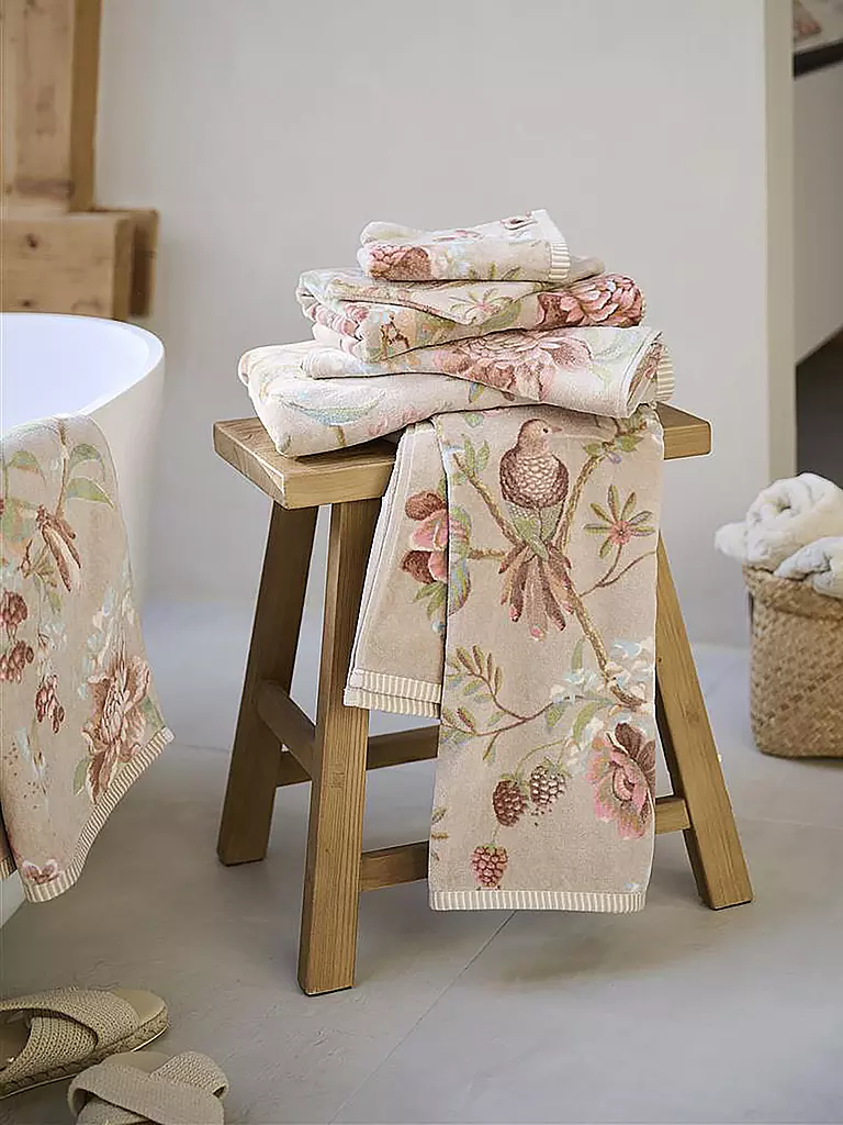 PIP STUDIO Waschhandschuh 16x22cm SECRET GARDEN Khaki  hellbraun