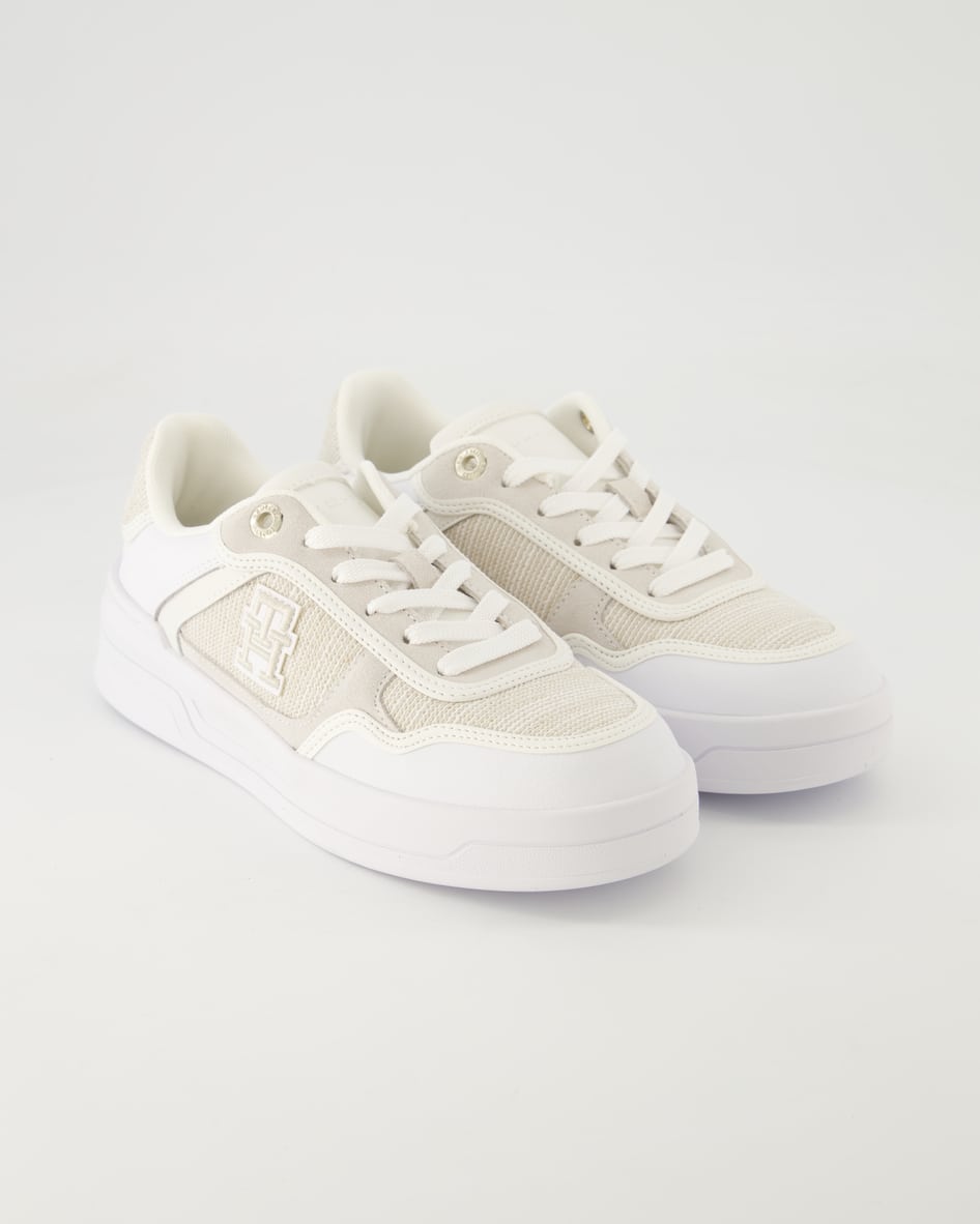Tommy Hilfiger TH Woven Sneaker in Weiß