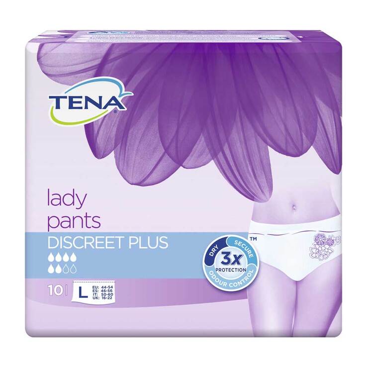 Tena Lady Pants Discreet Plus L, 10 St