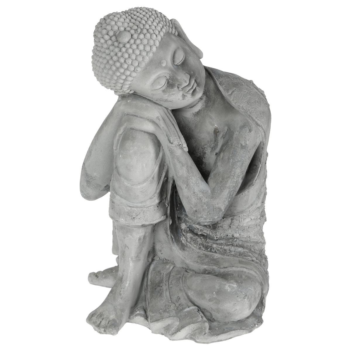 BOUDDHA ASSIS D.25.5X25.5X36CM