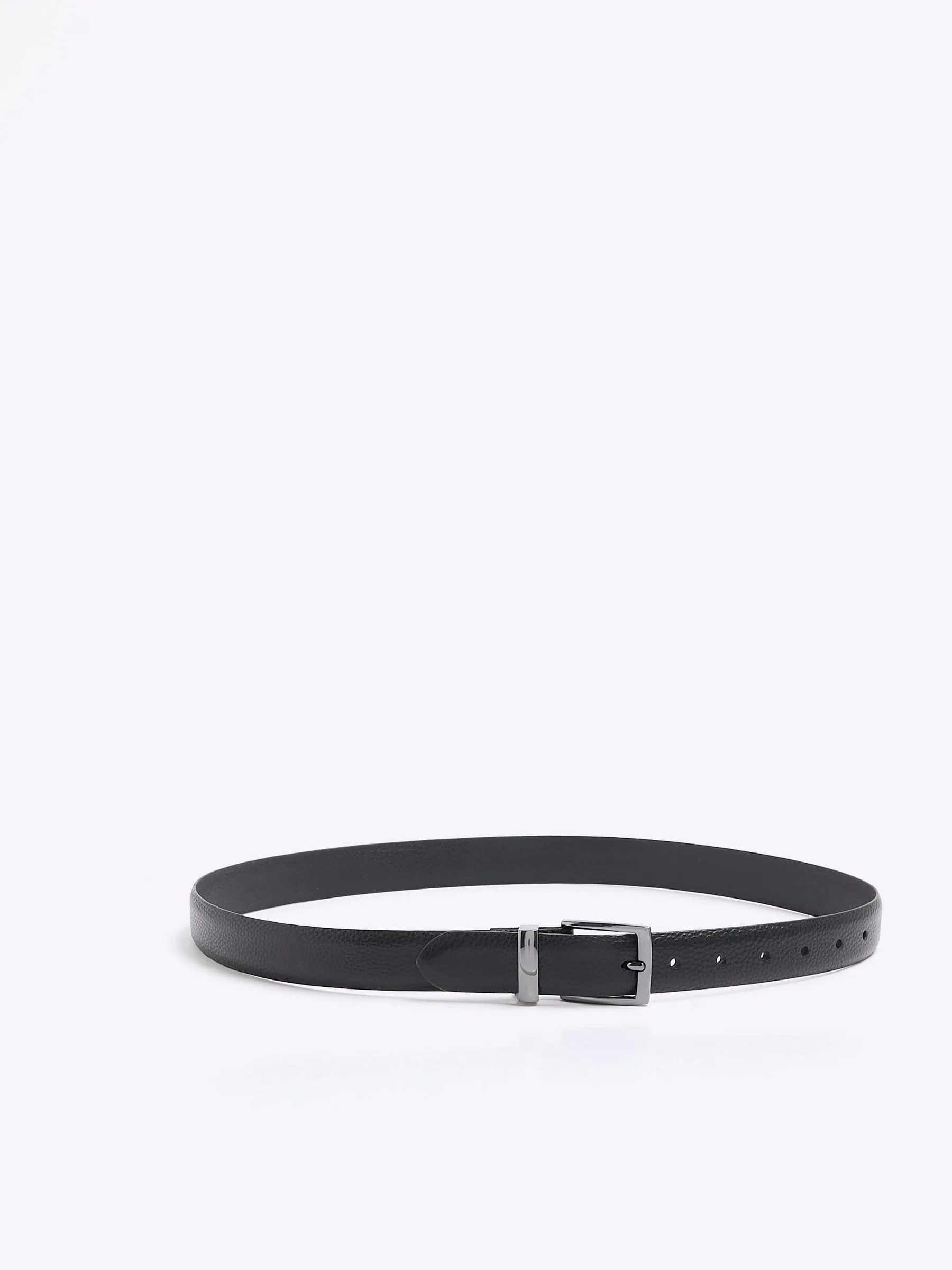 River Island leren riem met metalen lus