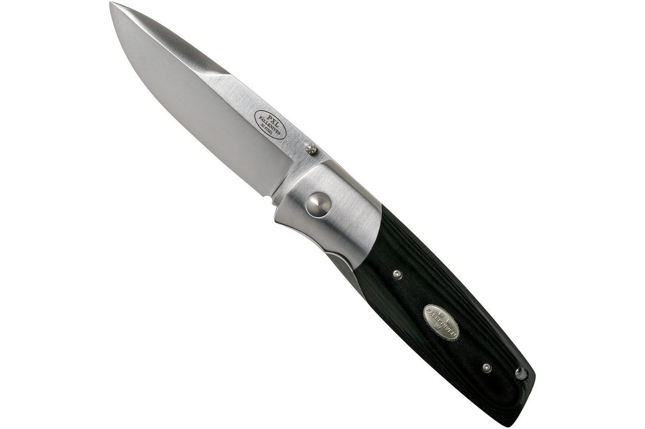Fällkniven PXL Black Micarta PXLbm Elmax, Convex zakmes