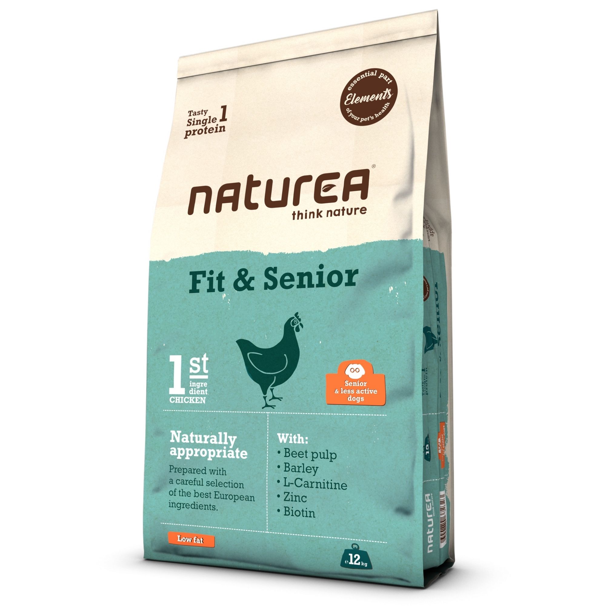 RAÇÃO CÃO NATUREA ELEMENTS FIT & SENIOR 12KG