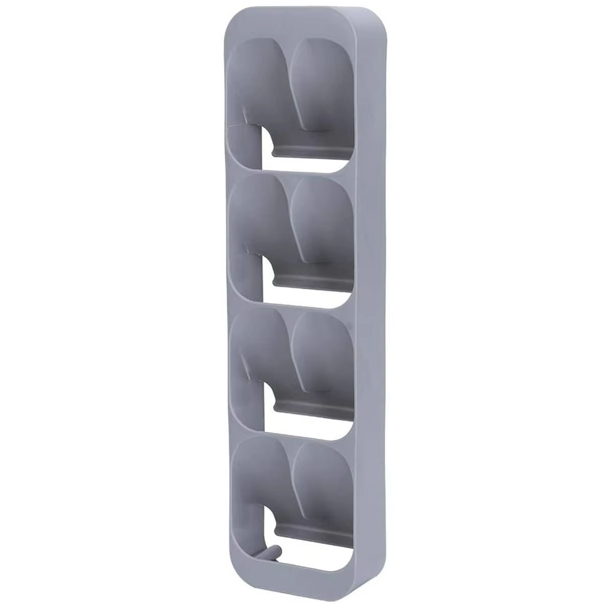(39.5x10cm) 8-fach Gewürz Schubladeneinsatz Gewürzstreuer Kasten Küchen Organizer - Grau