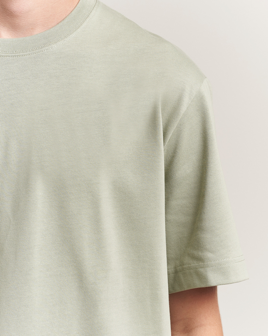 Filippa K Heavy Cotton Crew Neck T-Shirt Faded Green Grey
