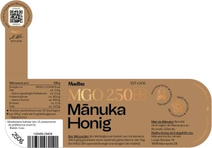 MADHU Manuka Honig MGO250, 250 g