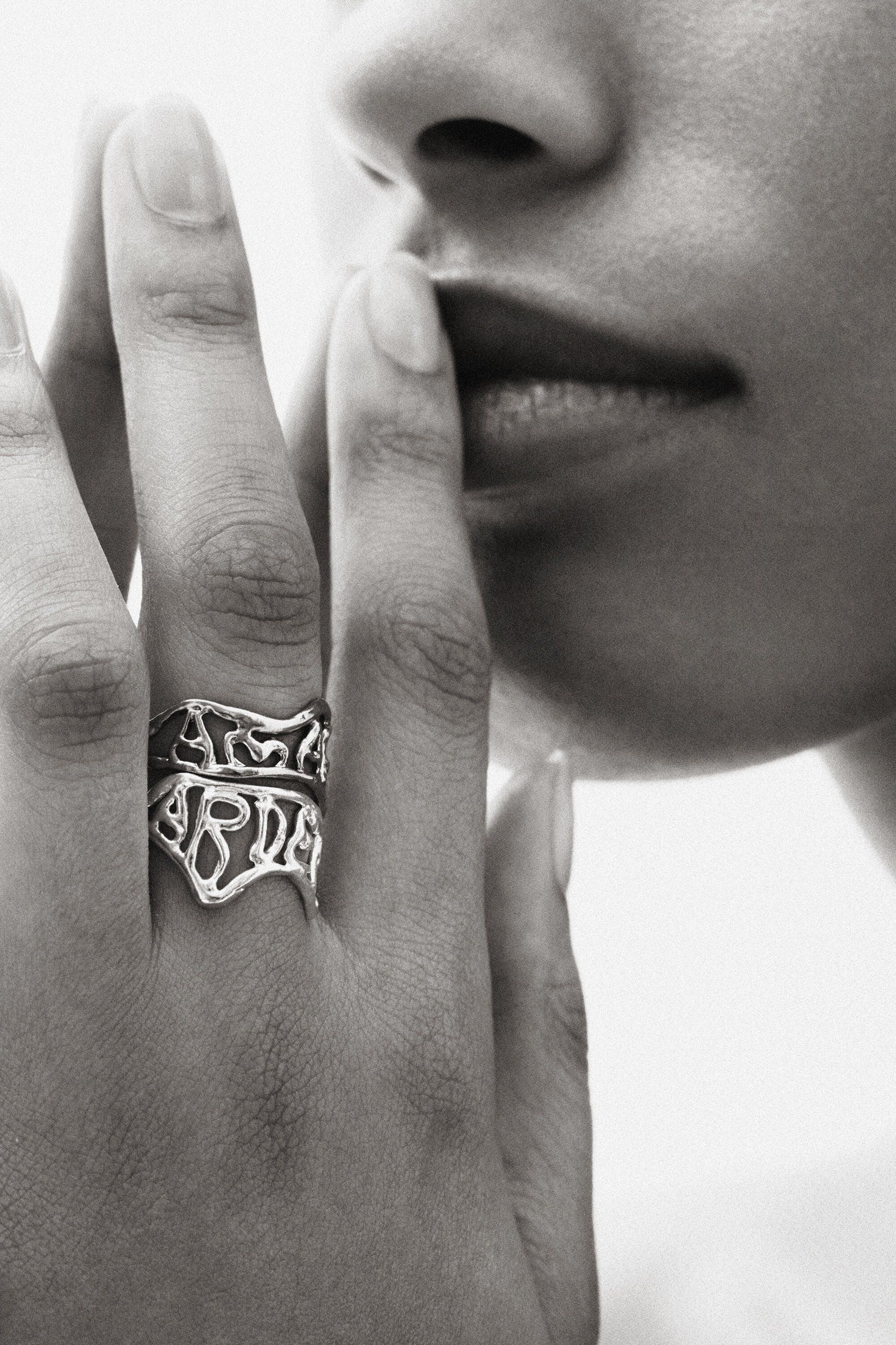 Bague message plaquée or Zalio