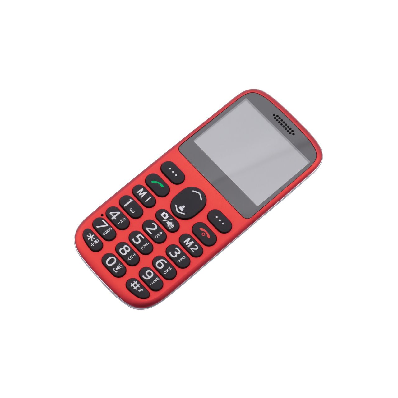 SUN Komfort Senioren Mobiltelefon mit Großtasten und großem Farb-LC-Display rot