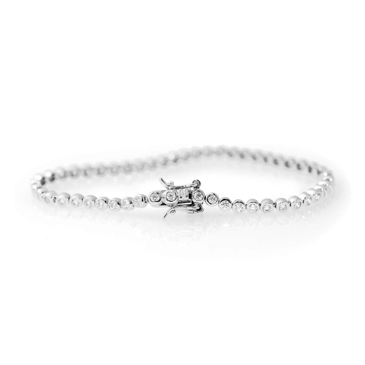 Bracelet RIVIERE DE DIAMANTS - Argent 925
