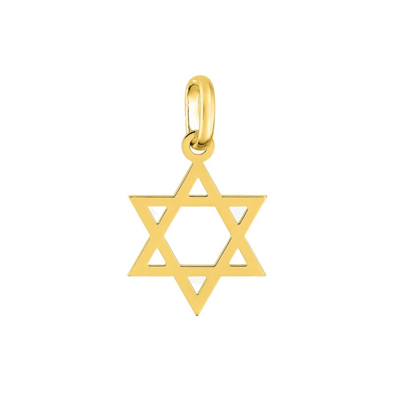Pendentif Mixte - Or 18 Carats - Étoile de David