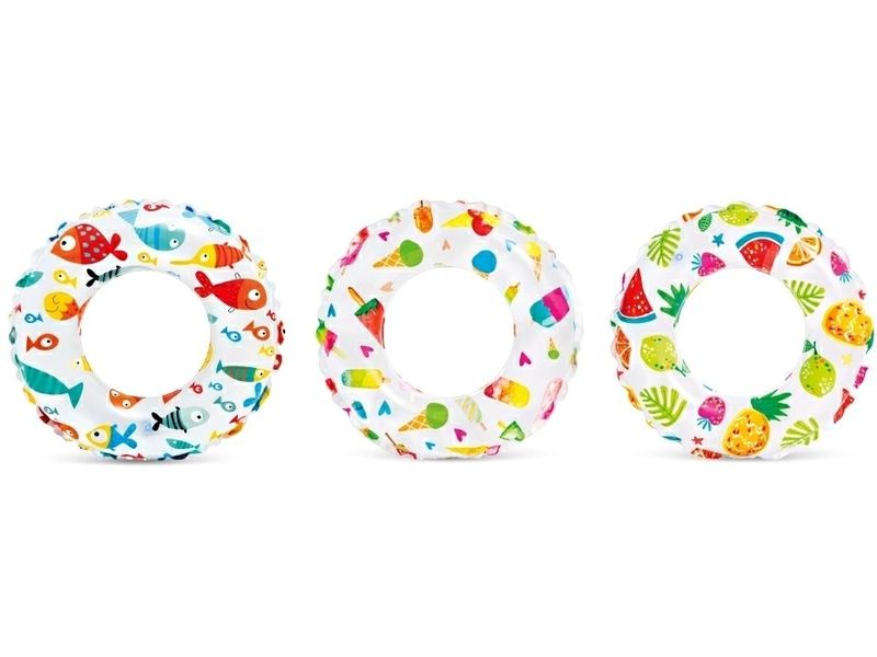 Intex Schwimmring Lively Print assortiert Aufblasbares Spielzeug für Pool & Strand