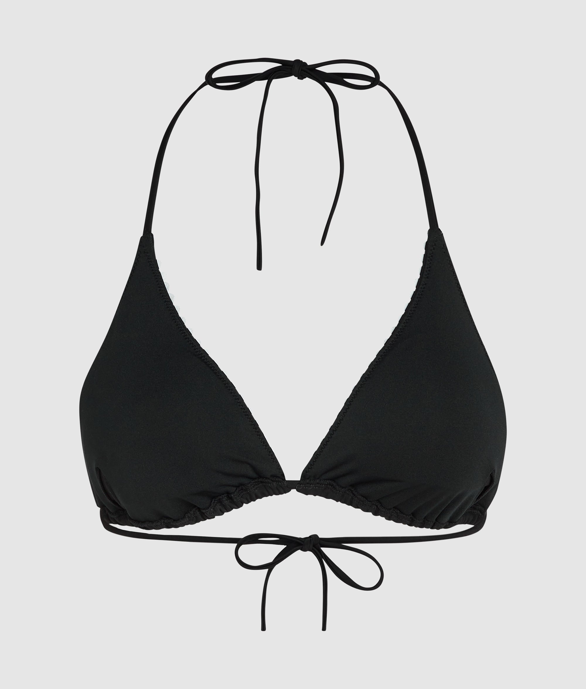 Triangle-bikinitopje met schulprand
