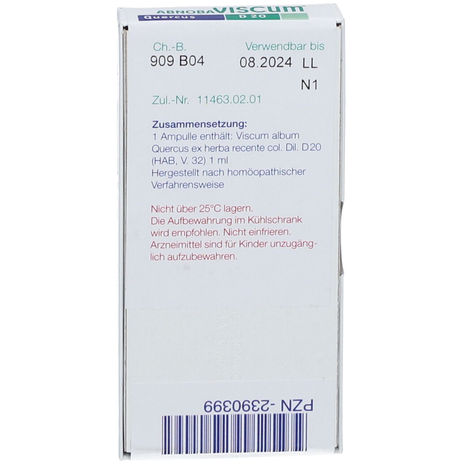 AbnobaVISCUM® Quercus D20 Ampullen