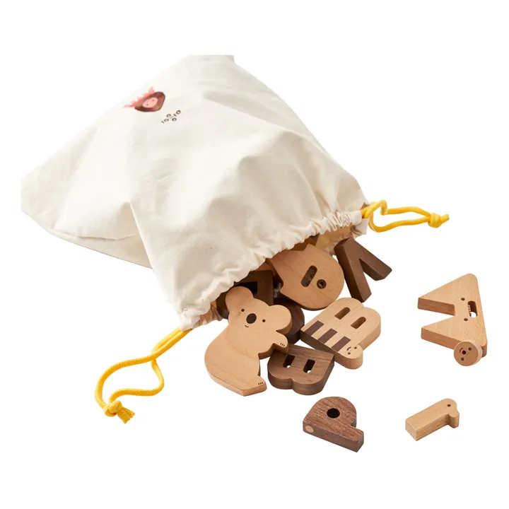 OIOIOOI Blocs alphabet en bois