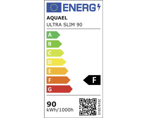 Aquael Ultra Slim 90 LED aquariumverlichting, bestuurbaar via de Aquael app, 90 W, ca. 87 cm, zilver, geschikt voor aquaria van ca. 90 - 133 cm.