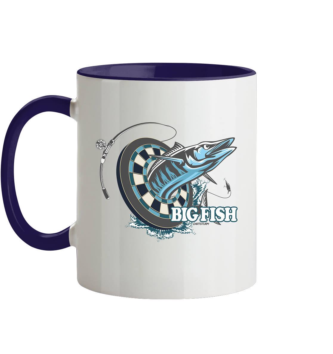 DartSturm - Big Fish - Tasse zweifarbig