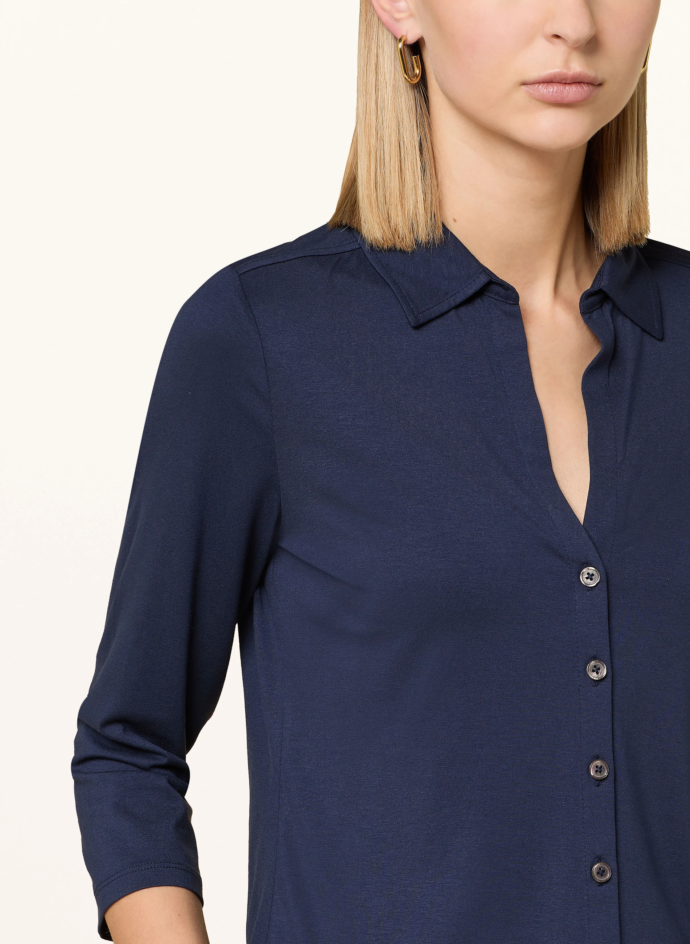 Marc O'Polo Hemdbluse aus Jersey mit 3/4-Arm
