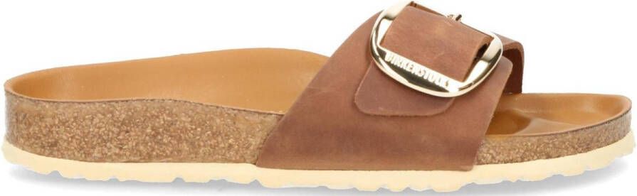 Birkenstock slippers MADRID BIG BUCKLE met ergonomisch gevormd voetbed in smalle schoenwijdte