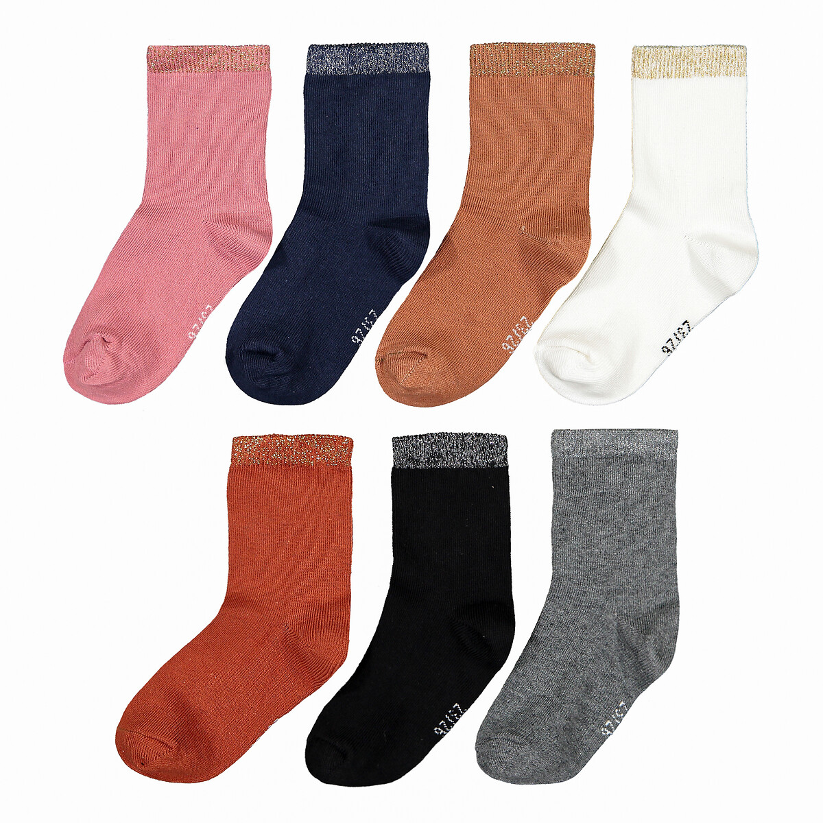 COLEÇÃO LA REDOUTE<br>Conjunto de 7 pares de meias