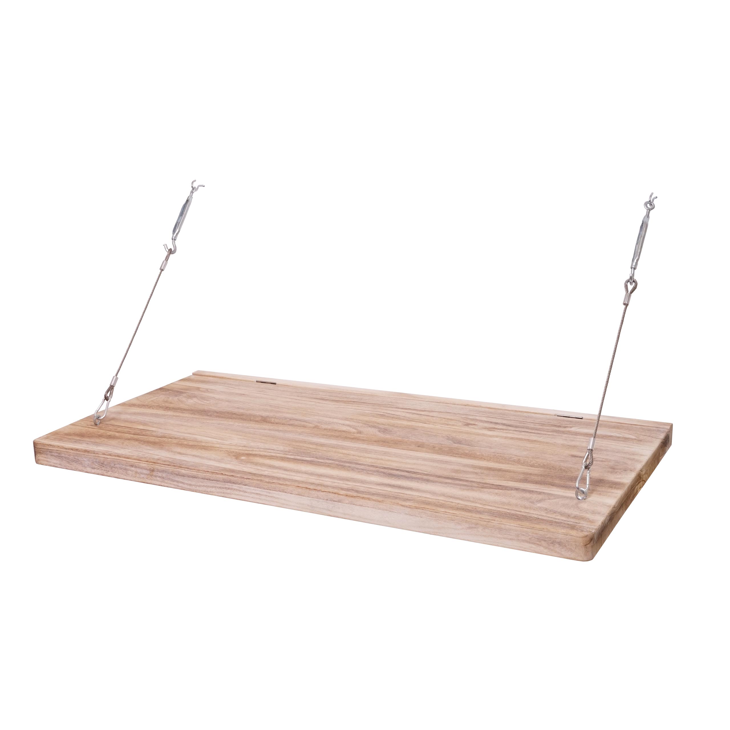 Wandtisch MCW-H48, Wandklapptisch Wandregal Tisch mit Tafel, klappbar Massiv-Holz ~ 120x60cm