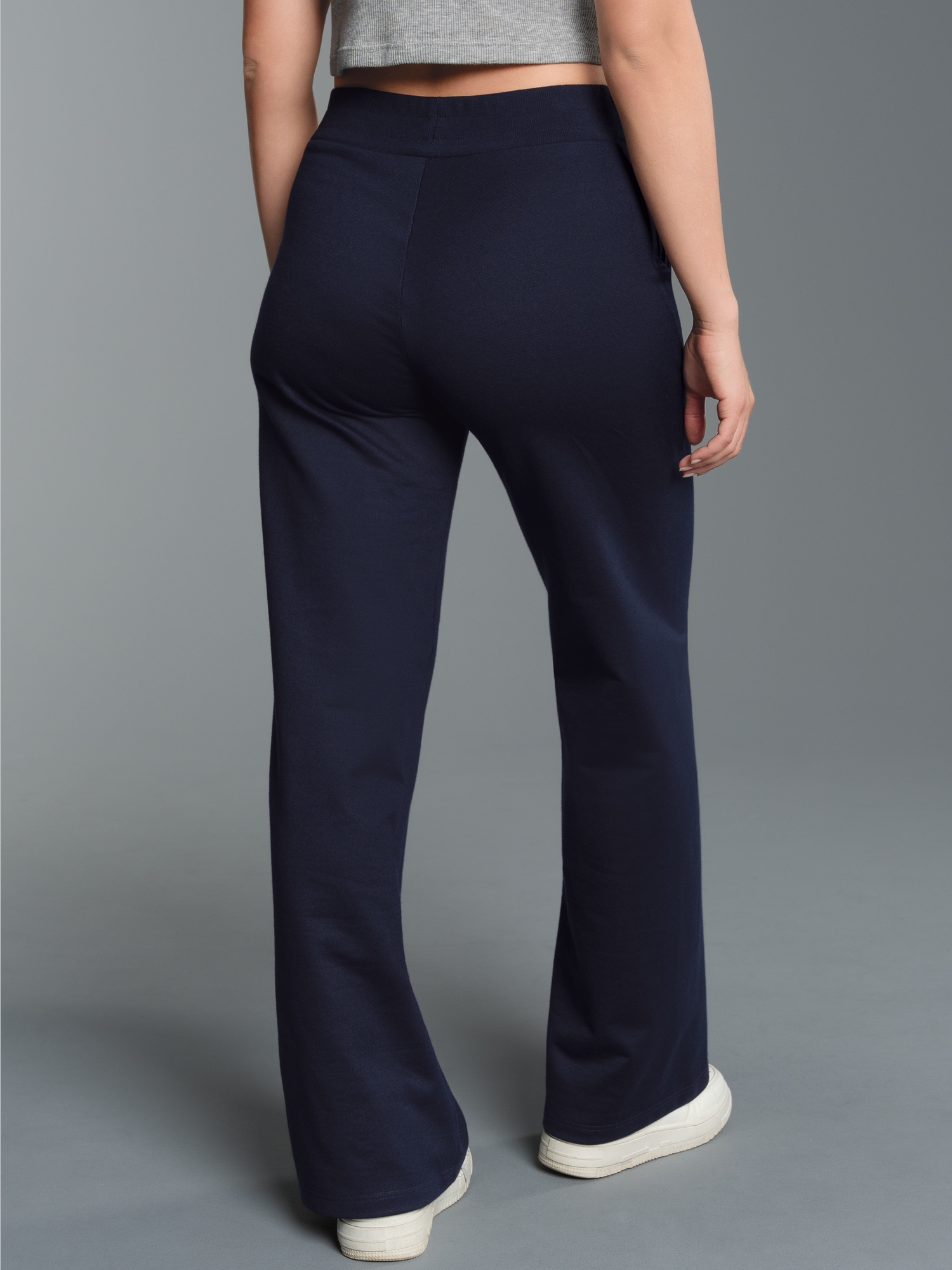 Jogginghose mit weitem Bein Navy