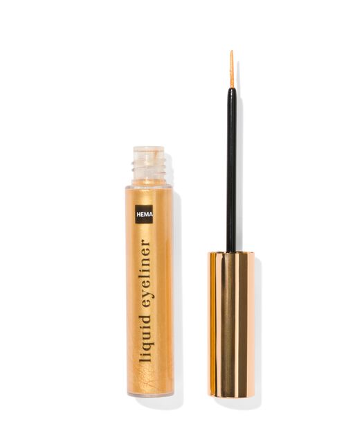 eyeliner pailleté doré