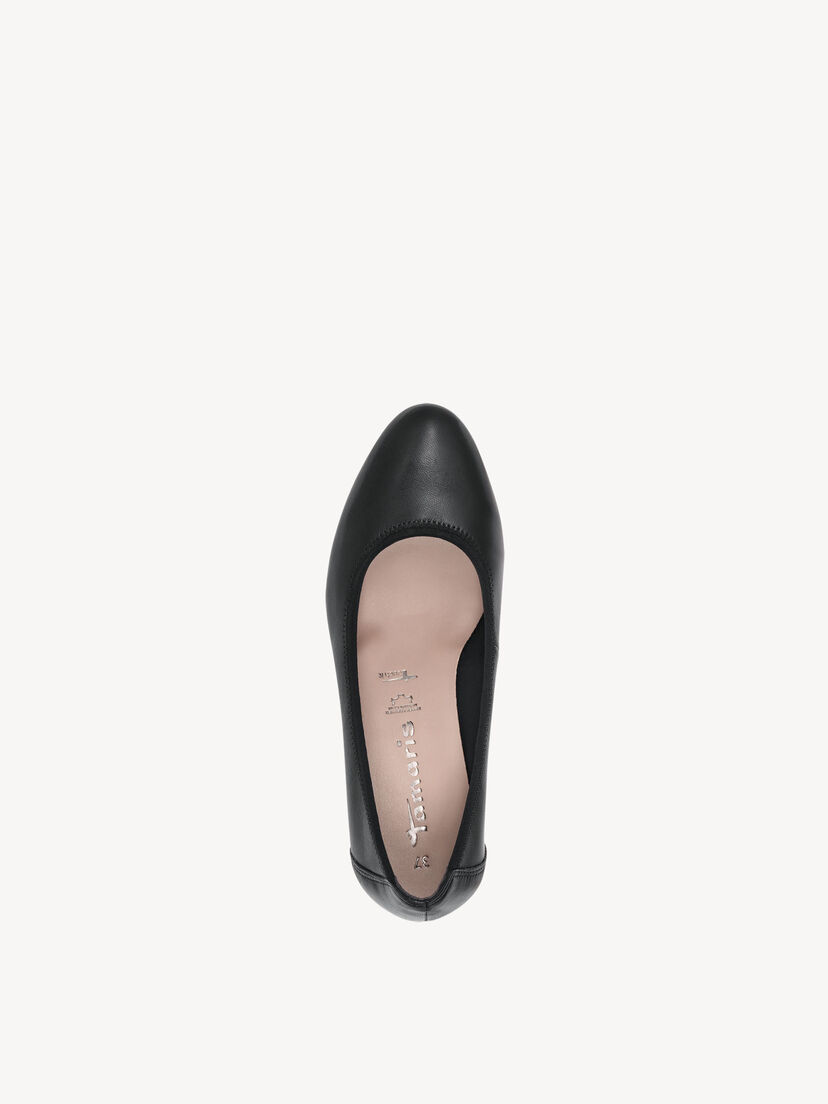 Leren Sleehakpumps - zwart