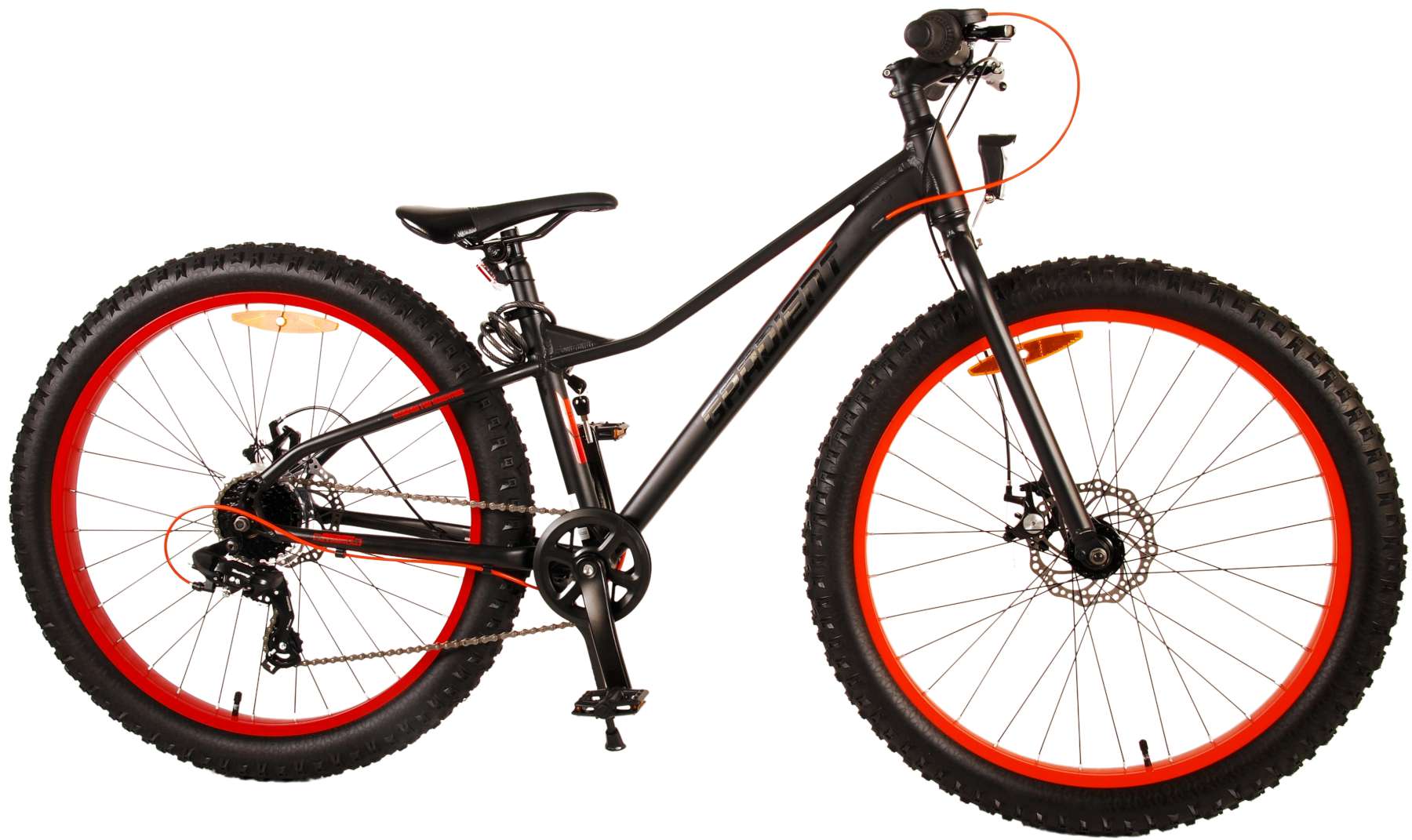 TPFSports Gradient Kinderfahrrad - Jungen - 26 Zoll - 7-Gang - Scheibenbremse - Schwarz
