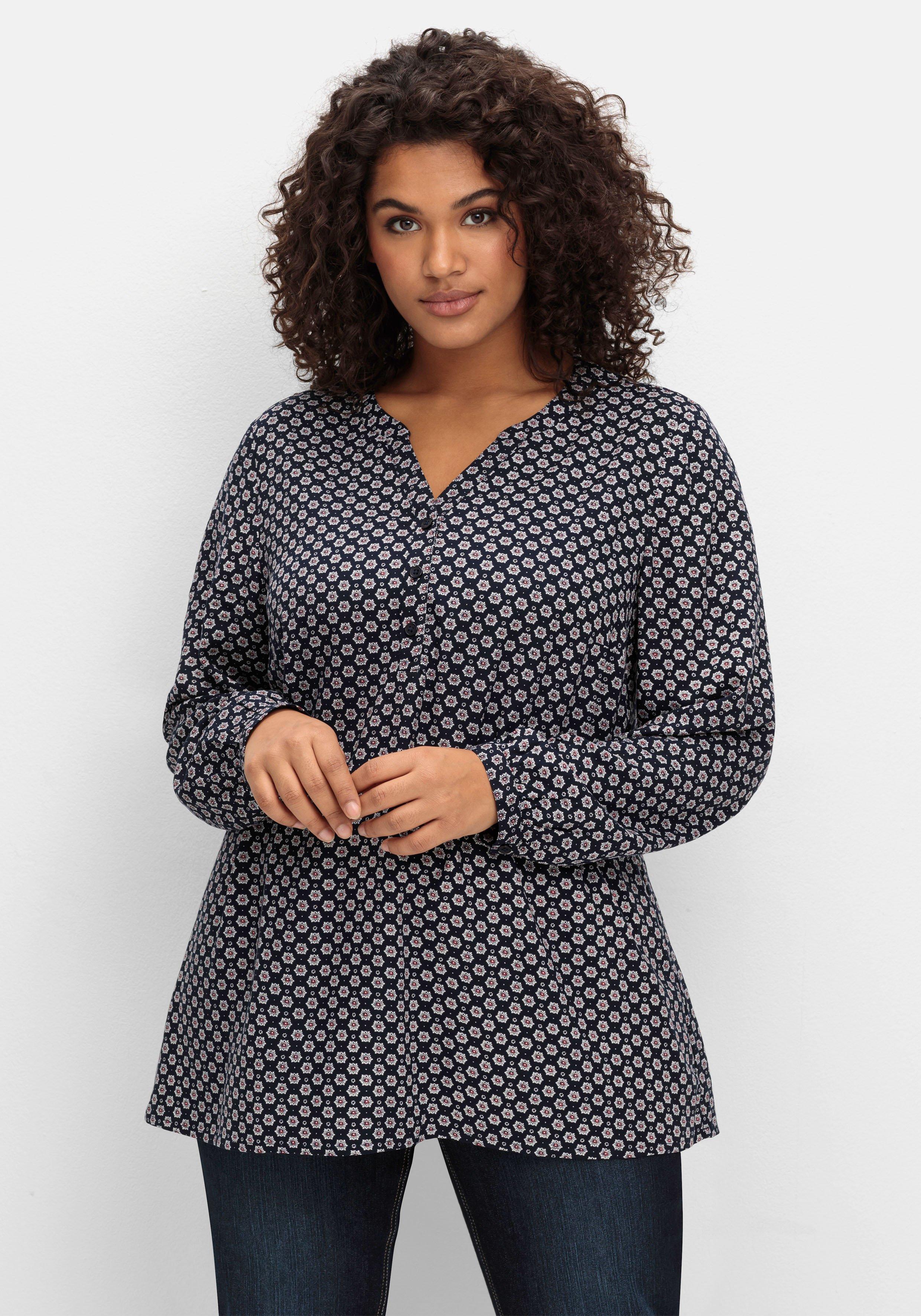 Tunika mit floralem Alloverprint