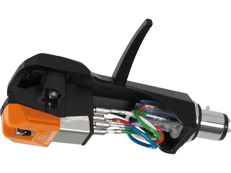 Audio-Technica Tonabnehmer AT-VM95EN/H inklusive Headshell Stereotonabnehmer AT-VM95EN mit Headshell AT-HS6BK