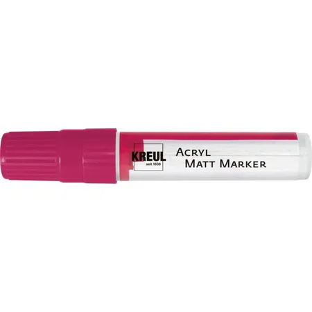 KREUL Acryl Matt Marker XXL mit Keilspitze, 15 mm, magenta