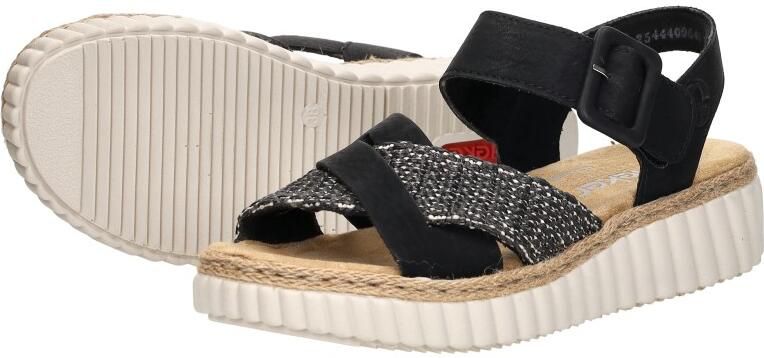 Rieker Sandalen met sleehak Sandalen