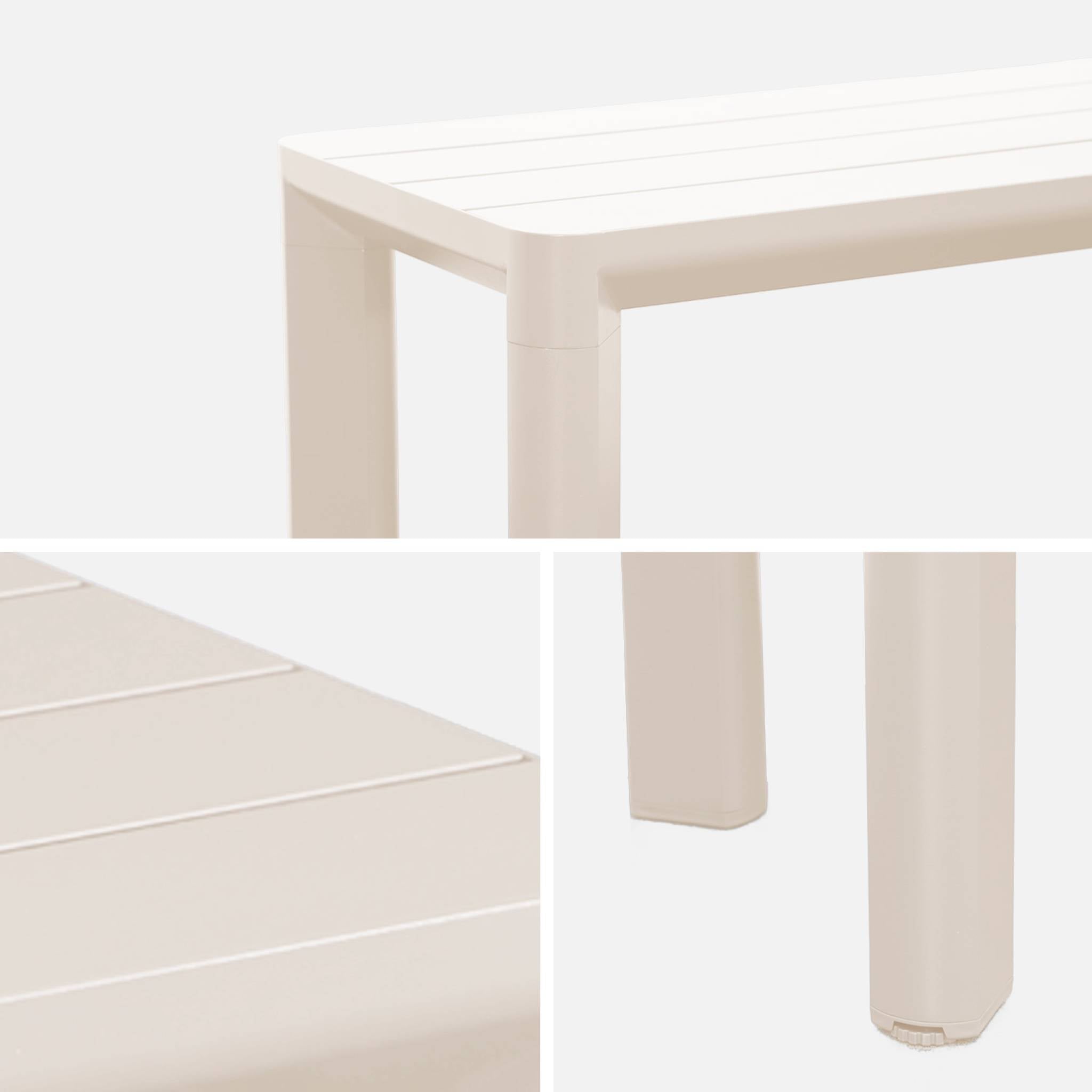 sweeek - Aluminium tuinbank, 4 plaatsen