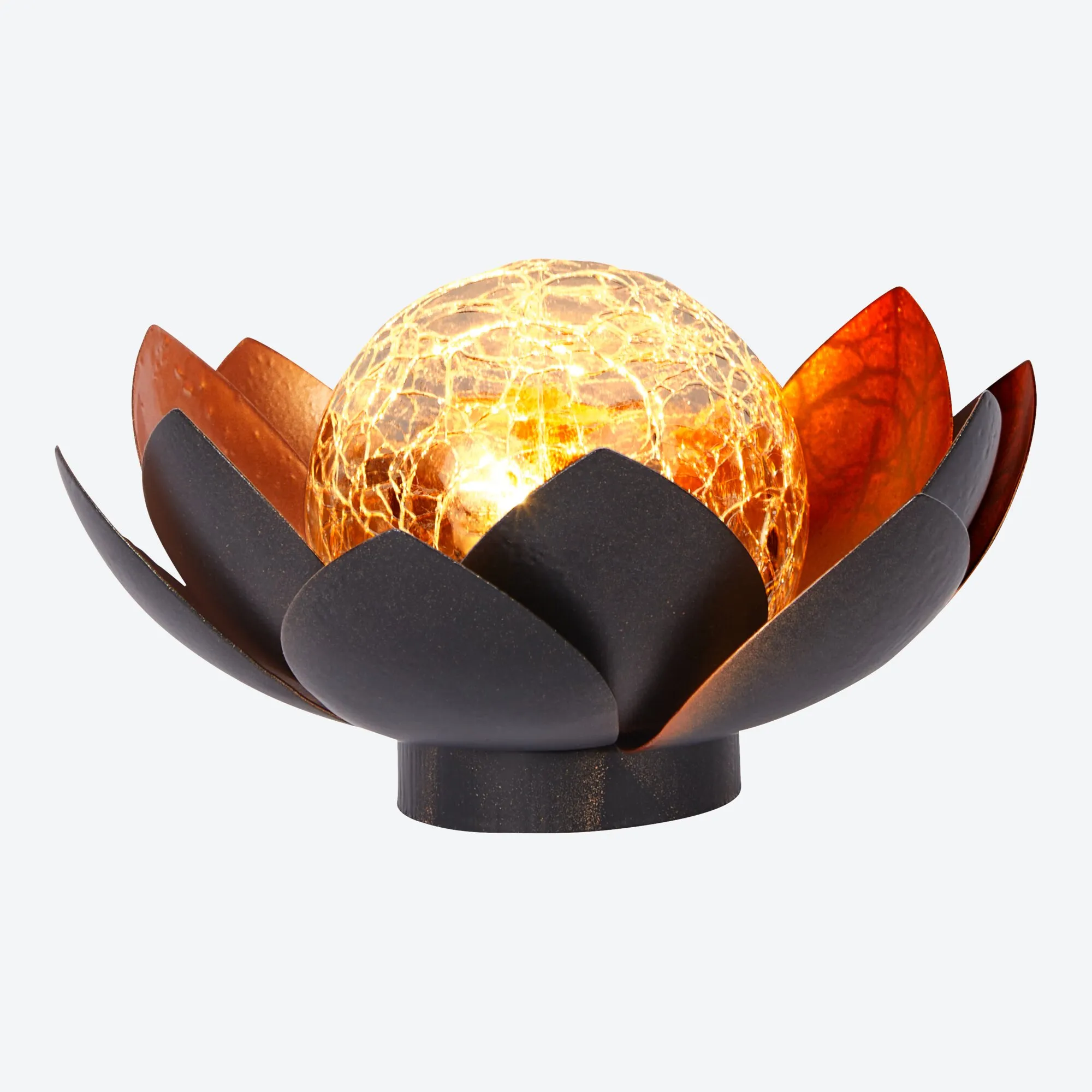 Solar-Lotusblüte, ca. 12x7cm