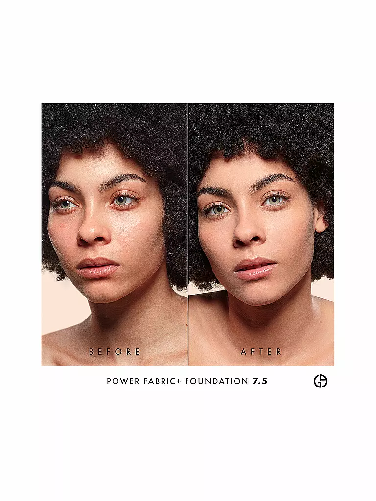 GIORGIO ARMANI COSMETICS Power Fabric + Longwear High Coverage Foundation  ( 7.5 ) braun