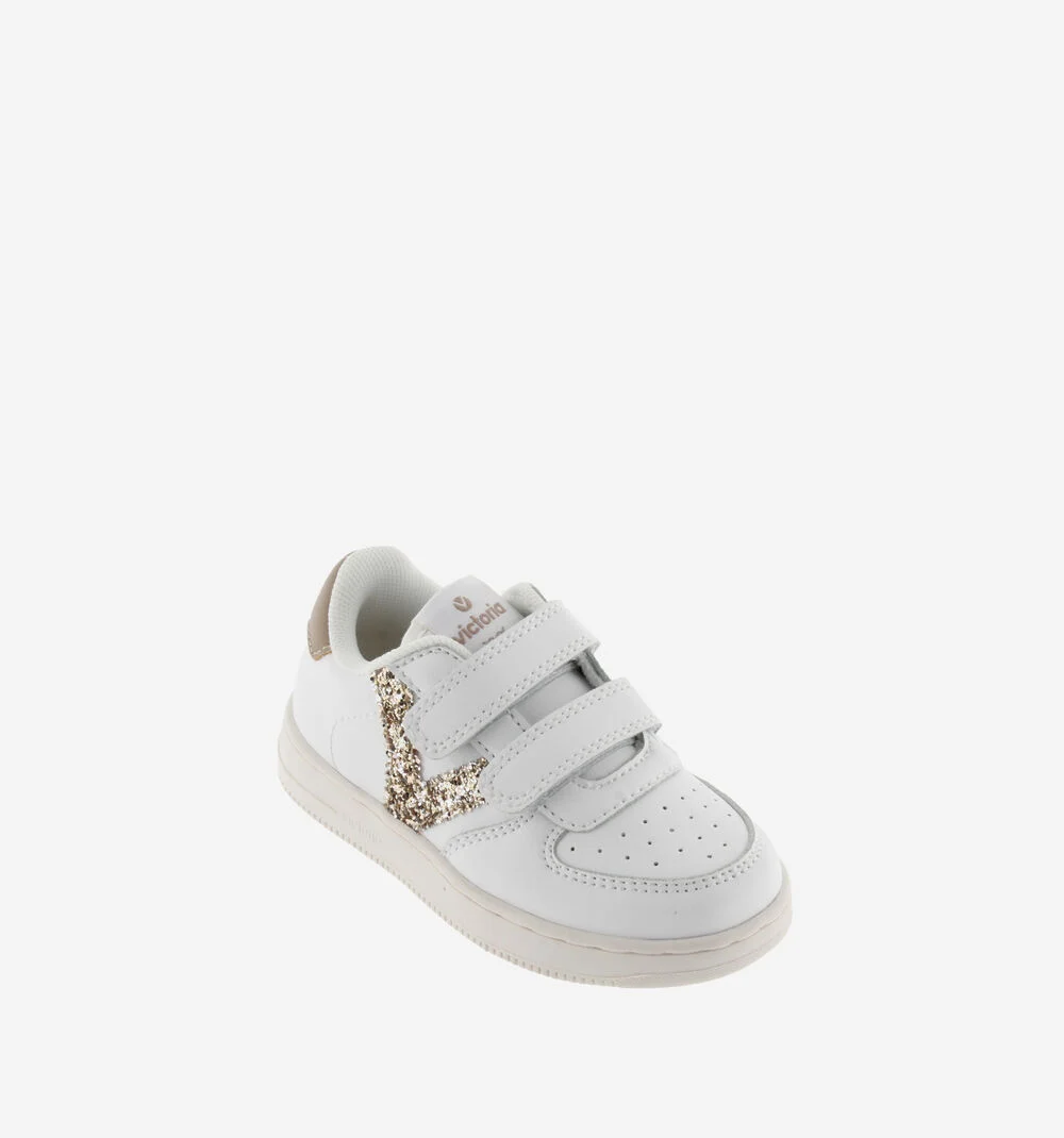 TIEMPO PIÈCES FANTAISIE Baskets glitter de sport pour fille PLATINO