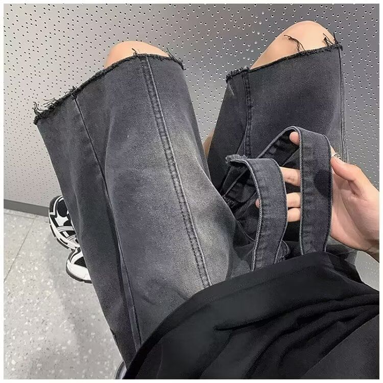 farrahces - Sashed wijde denim shorts