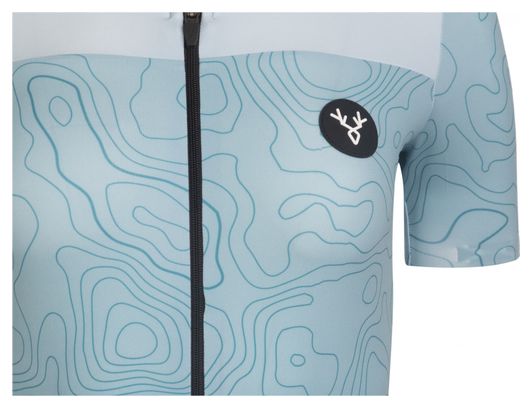 Maillot Manches Courtes Femme LeBram Grand Ballon Bleu Coupe Ajustée