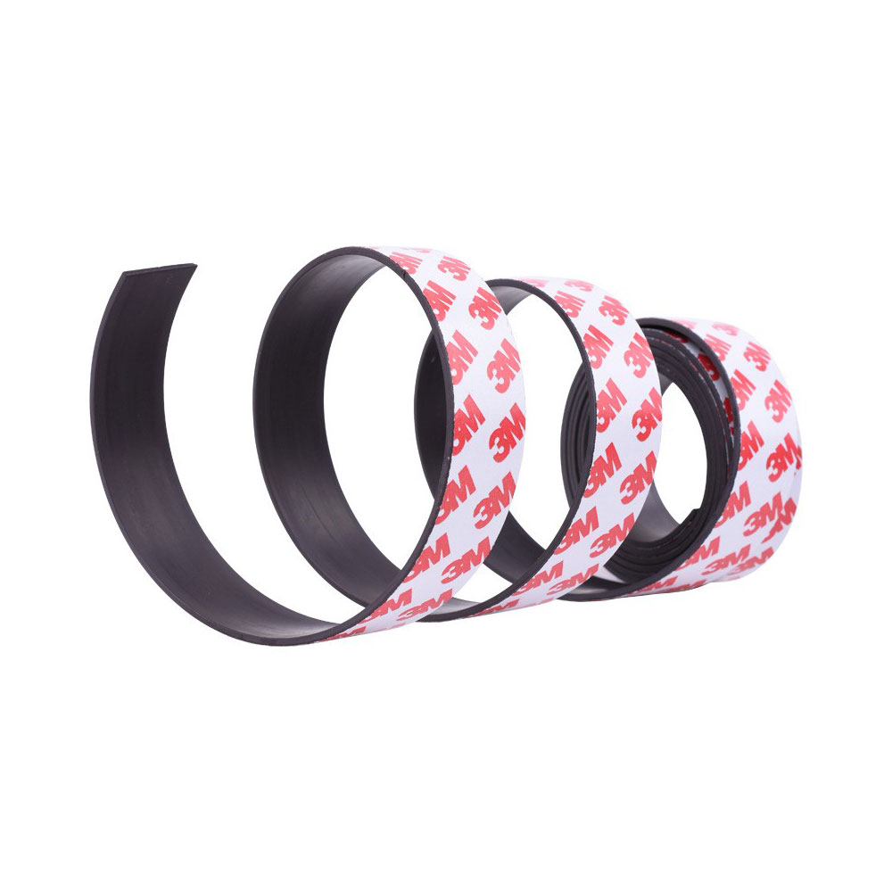 (10mx1cm) Selbstklebendes 3M Magnet Band Zuschneidbarer Flexibler Magnetstreifen - Schwarz
