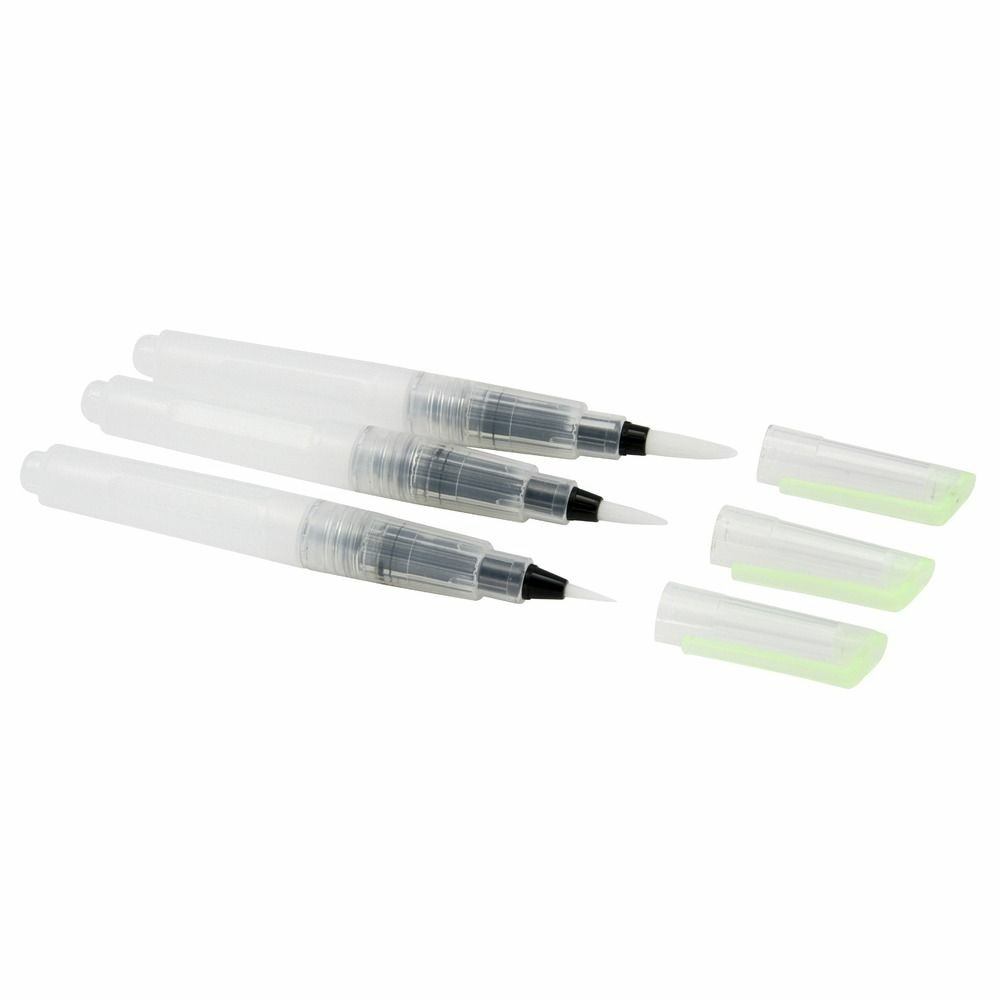 Set de 3 pinceaux réservoir à pointe assorties fill'it - 5 ml