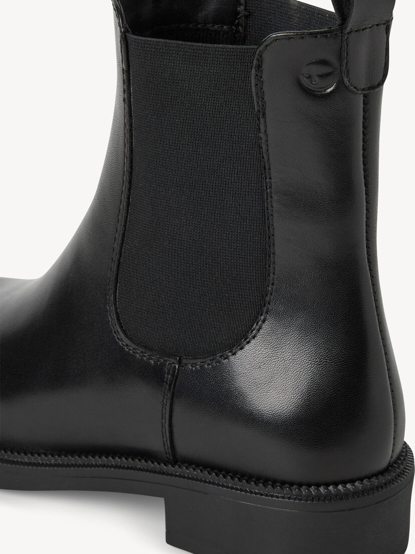 Leren Chelseaboot - zwart